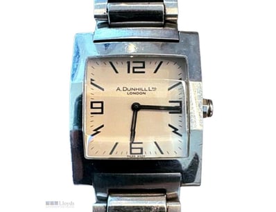 ALFRED DUNHILL CLASSIC 8022 28X38MM STAINLESS STEE...