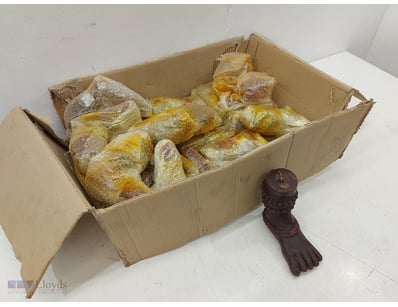 Bulk Lot Decorative Wax feet Candles in Dark Brown...