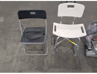 Assorted House Hold Items Including, Shower Chair ...
