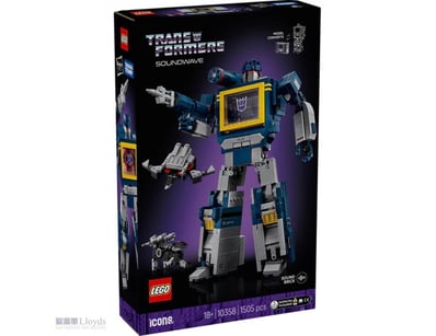 LEGO® ICONS SET 10358 SOUNDWAVE FEATURING THE ICON...