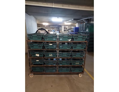 Industrial mobile storage racking system featuring...