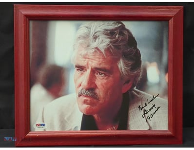 AUTOGRAPHED PHOTOGRAPH OF DENNIS FARINA.

Item Siz...