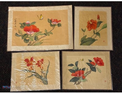 ARTIST UNKNOWN

Four Artwork On Fabric

Title: Unt...