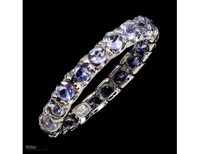 NATURAL TANZANITE ETERNITY BAND RING     

Natural...