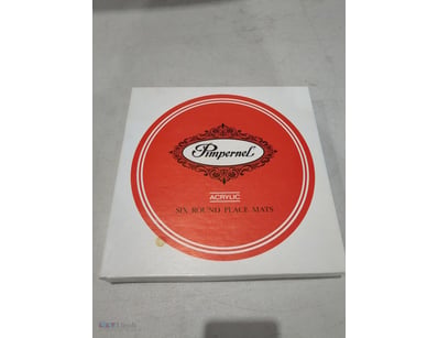 Pimpernel acrylic round place mats set comprising ...