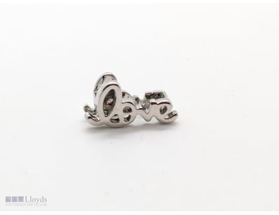 COLLECTION OF 'LOVE" SILVER COLOURED BRACELET CHAR...