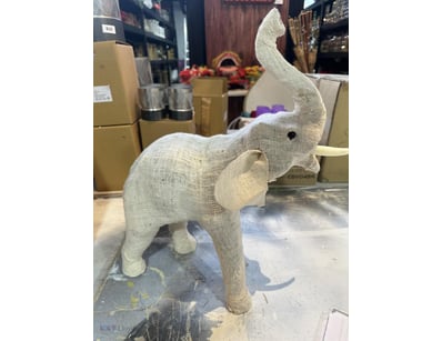 Elephant Linen Natural 44cmW 
x 48cmH Ex Rental / ...