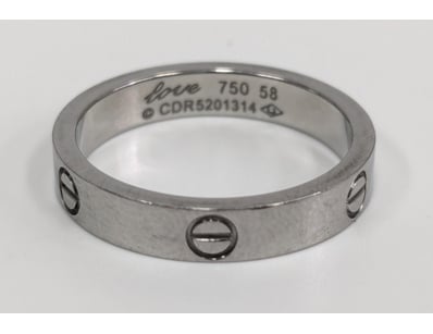 Cartier 18K white gold Classic Love Ring, model re...
