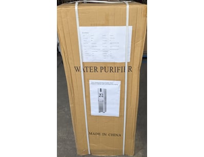 Floor-standing RO water purifier and dispenser sys...