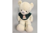 Extra large cream-coloured plush teddy bear