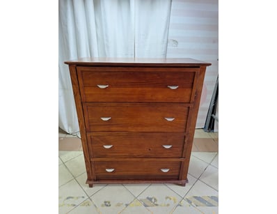 Chest Of Drawers, Timber Style, Brown Finish 

Dim...