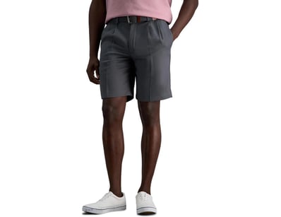 Haggar Men's Cool 18 Pro Straight Fit Pleated Fron...