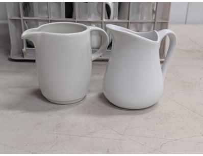 Milk jugs, assorted styles

SOLD AS LOT

