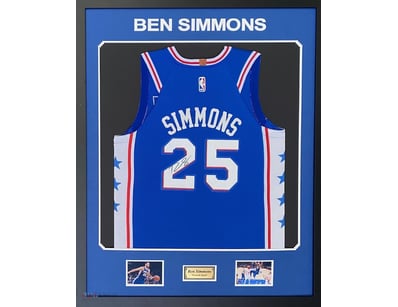 BEN SIMMONS PERONALLY SIGNED PHILADELPHIA 76ERS JE...