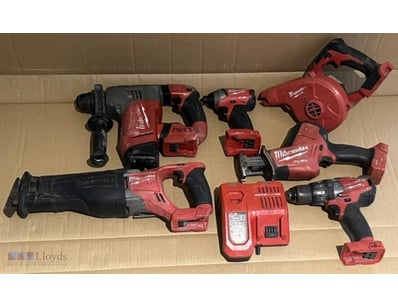 Cordless Milwaukee 18V Tools. 1 X M18 Chp Rotary H...