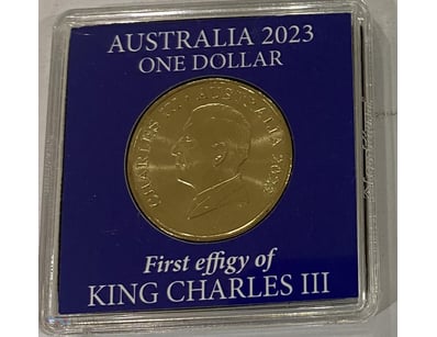 2023-AUSTRALIA KING CHARLES ONE DOLLAR-FIRST EFFIG...