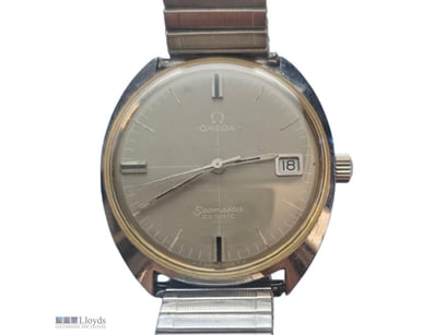 OMEGA SEAMASTER COSMIC 35X38MM MANUAL WINDING GREY...