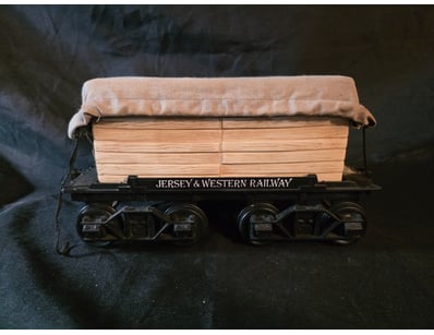JERSEY & WESTERN RAILWAY DECANTER FREIGHT CAR MODE...