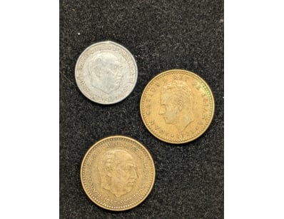COLLECTION OF THREE SPAIN CURRENCY

Years Includ...