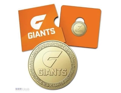GWS GIANTS FOOTBALL CLUB AFL 2023 $1 INDIVIDUAL UN...