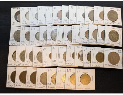 MIXED INTERNATIONAL COIN COLLECTION - NEW ZEALAND,...
