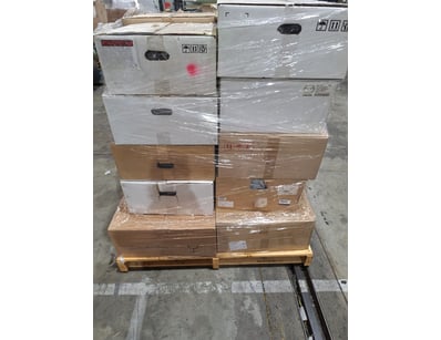 Substantial pallet lot comprising multiple sealed ...