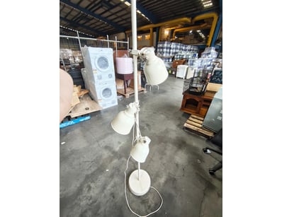 IKEA floor lamp featuring a modern multi-head pend...