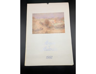ARTISTS OF AUSTRALIA 1992 LIMITED EDITION CALENDAR...