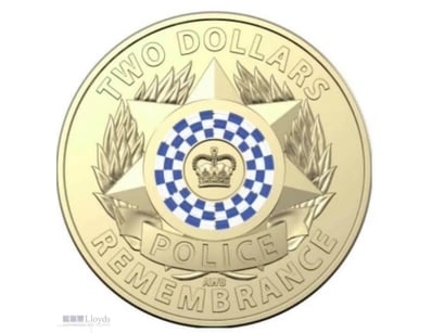 2019 $2 POLICE REMEMBRANCE AUSTRALIAN TWO DOLLAR C...
