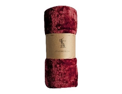 RRP: $799, Maximus Fleece Throw Dark Red 1500x2100...
