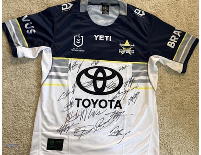 NORTH QLD COWBOYS SIGNED 2026 SQUAD JERSEY 

A Nor...