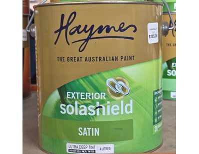 Haymes paint, exterior solashield, satin, ultra de...
