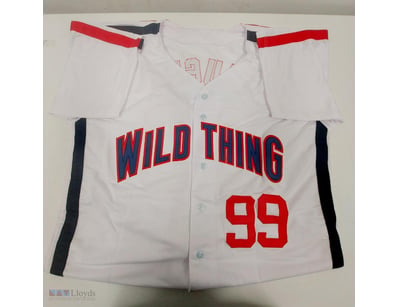 CHARLIE SHEEN SIGNED  RICKY "WILD THING' VAUGHN #9...