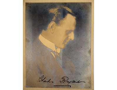 SIGNED PORTRAIT PHOTOGRAPH OF CHARLES BRYANT WITH ...