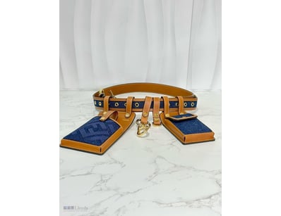 FENDI DENIM BELT WITH POUCH 

Condition: 9.8/10

M...
