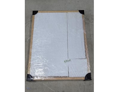 Timber frame with acrylic screen, 43cm x 33cm

