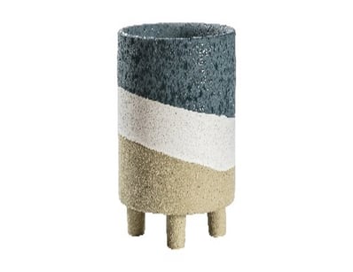 RRP: $89, Naresso Pot Blue/Natural 150x150x155mm, ...