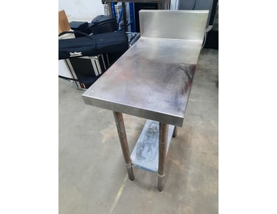 Small Stainless steel bench top.

