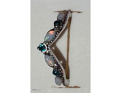8 TCW SILVER SAPPHIRE AND OPAL RING        

 0

5...