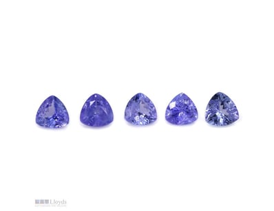 4.99CT TSW X 5, NATURAL TANZANITE'S     

Oval Cut...