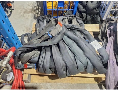 Lifting Slings, Black, 2T, Polyester, Various Leng...