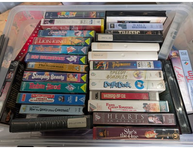 Collection of VHS Tapes Including The Page master,...