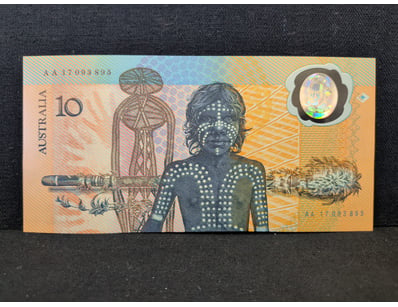 AUSTRALIA COMMEMORATIVE $10 POLYMER NOTE 1988

H...