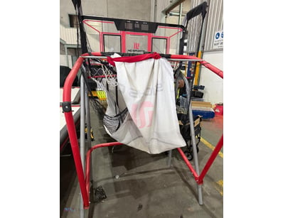 MD Sports portable basketball hoop system featurin...
