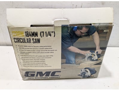 GMC 1200W 184mm (7 1/4") Circular Saw, Model MX127...