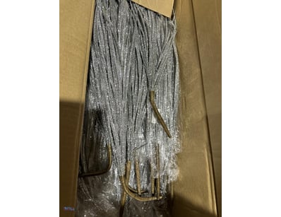 Leaf Spray Glitter Silver 90cm - 
Assorted Box Qty...