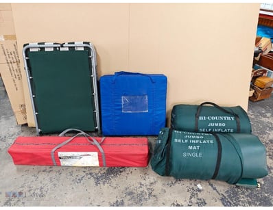Camping equipment, including instant canopy, 2x si...