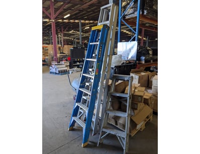 Lot comprisess of aluminium ladders in good workin...
