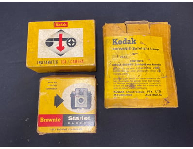 VINTAGE KODAK CAMERA COLLECTION - INSTAMATIC 104, ...