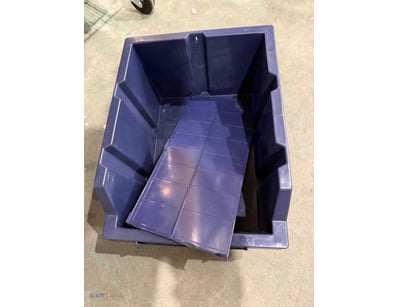 Industrial storage system comprising two mobile wi...
